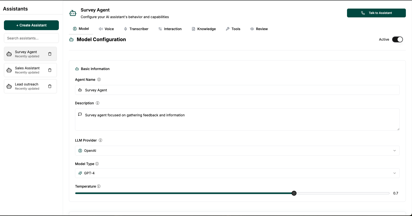 Talkbase Demo